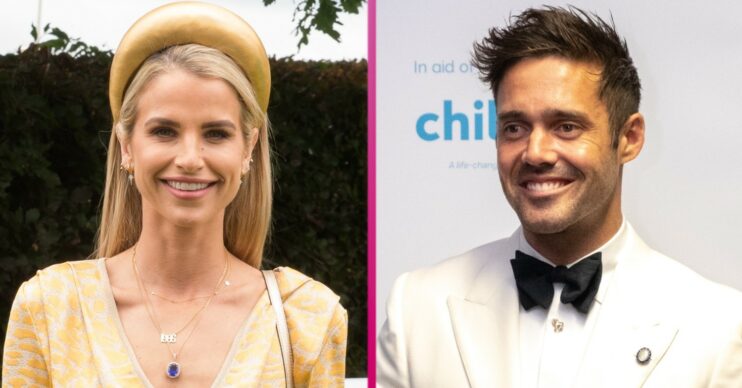 Vogue Williams and Spencer Matthews smiles during events
