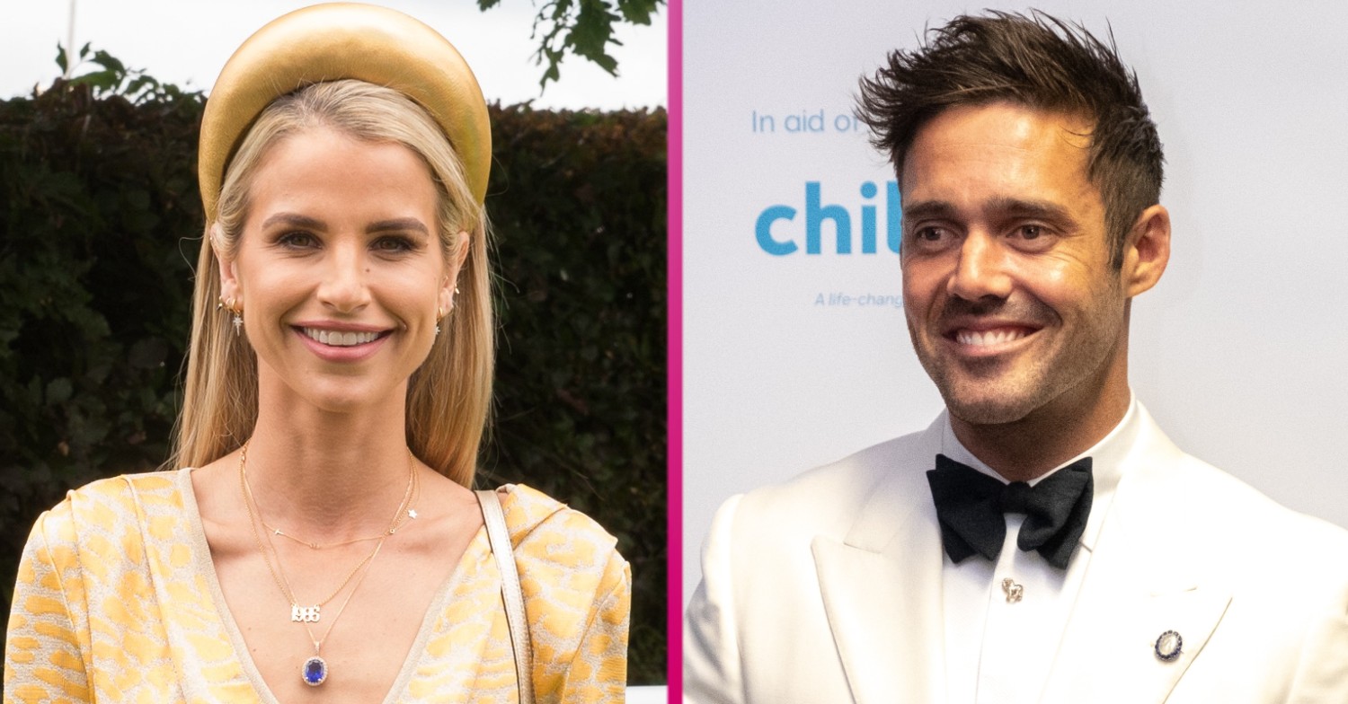 Vogue Williams and Spencer Matthews smiles during events