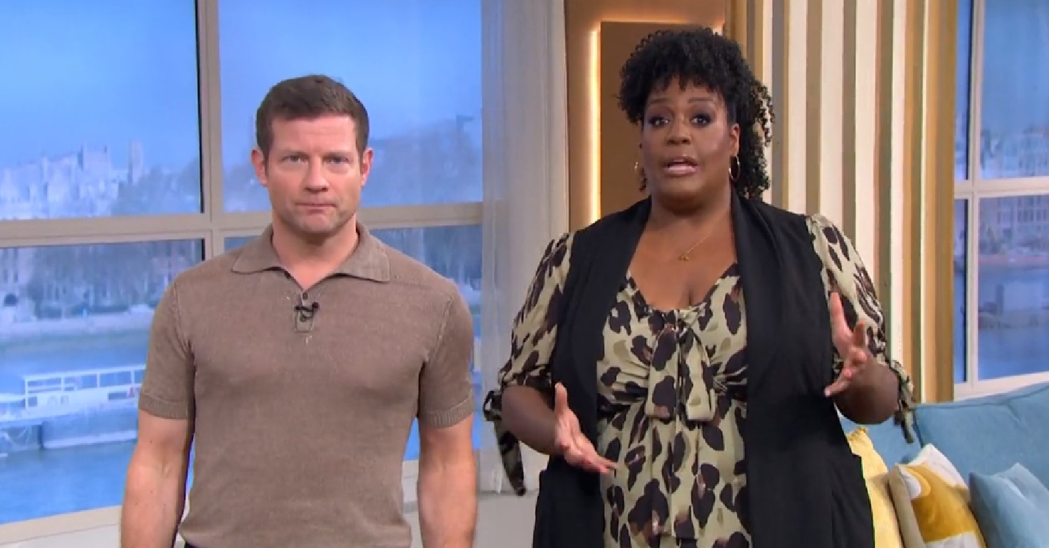 Alison Hammond talking on This Morning today with Dermot O'Leary - April 6, 2022