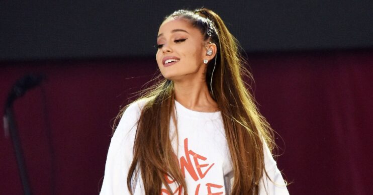 Ariana Grande at the Manchester benefit concert weeks after bombing