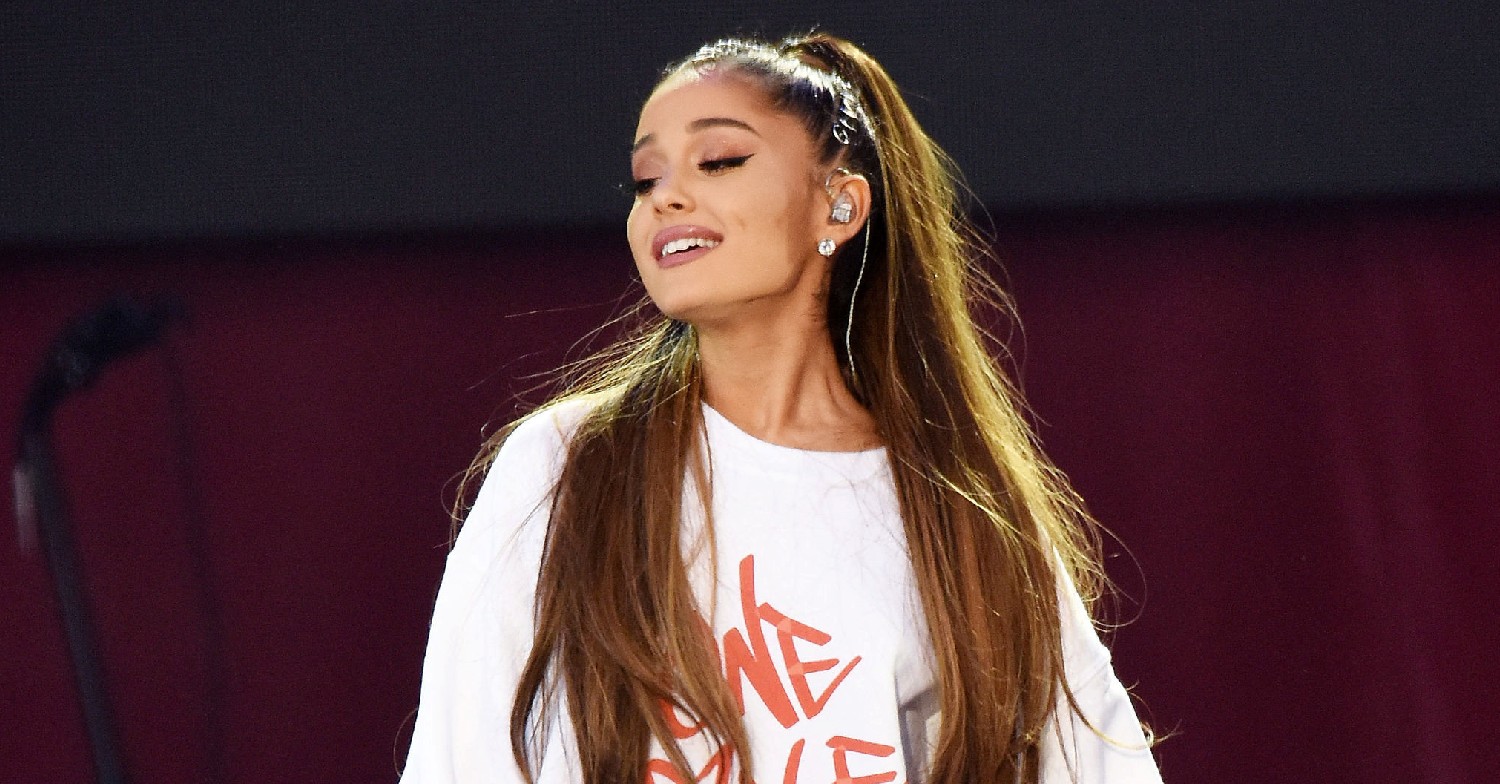 Ariana Grande at the Manchester benefit concert weeks after bombing