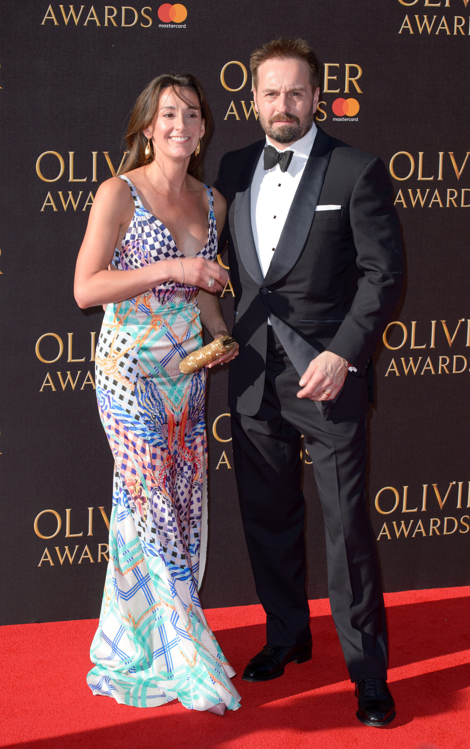 Alfie Boe and his ex-wife Sarah on the Olivier Awards red carpet