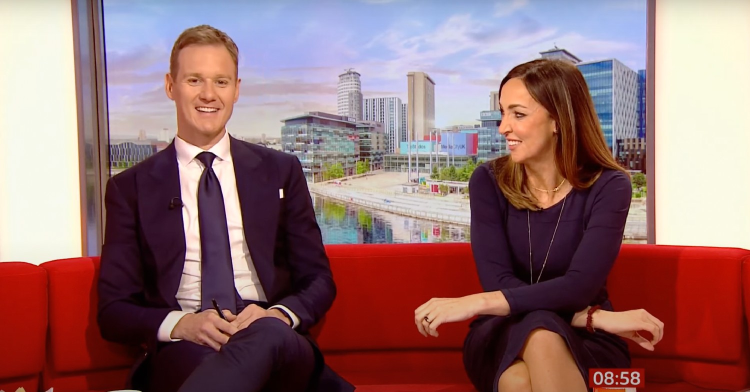 Sally Nugent looks at Dan Walker on BBC Breakfast