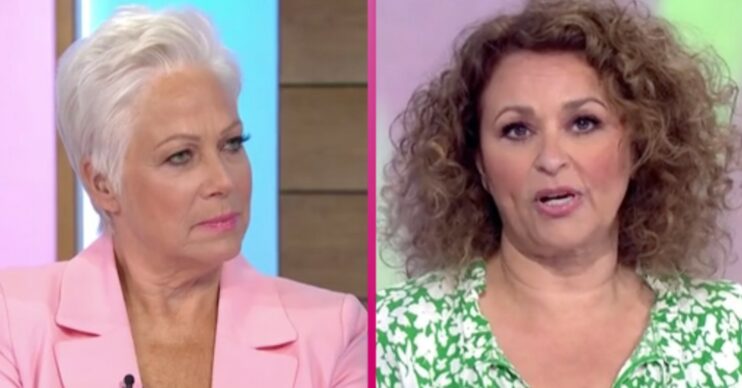 Denise Welch and Nadia Sawalha on Loose Women today