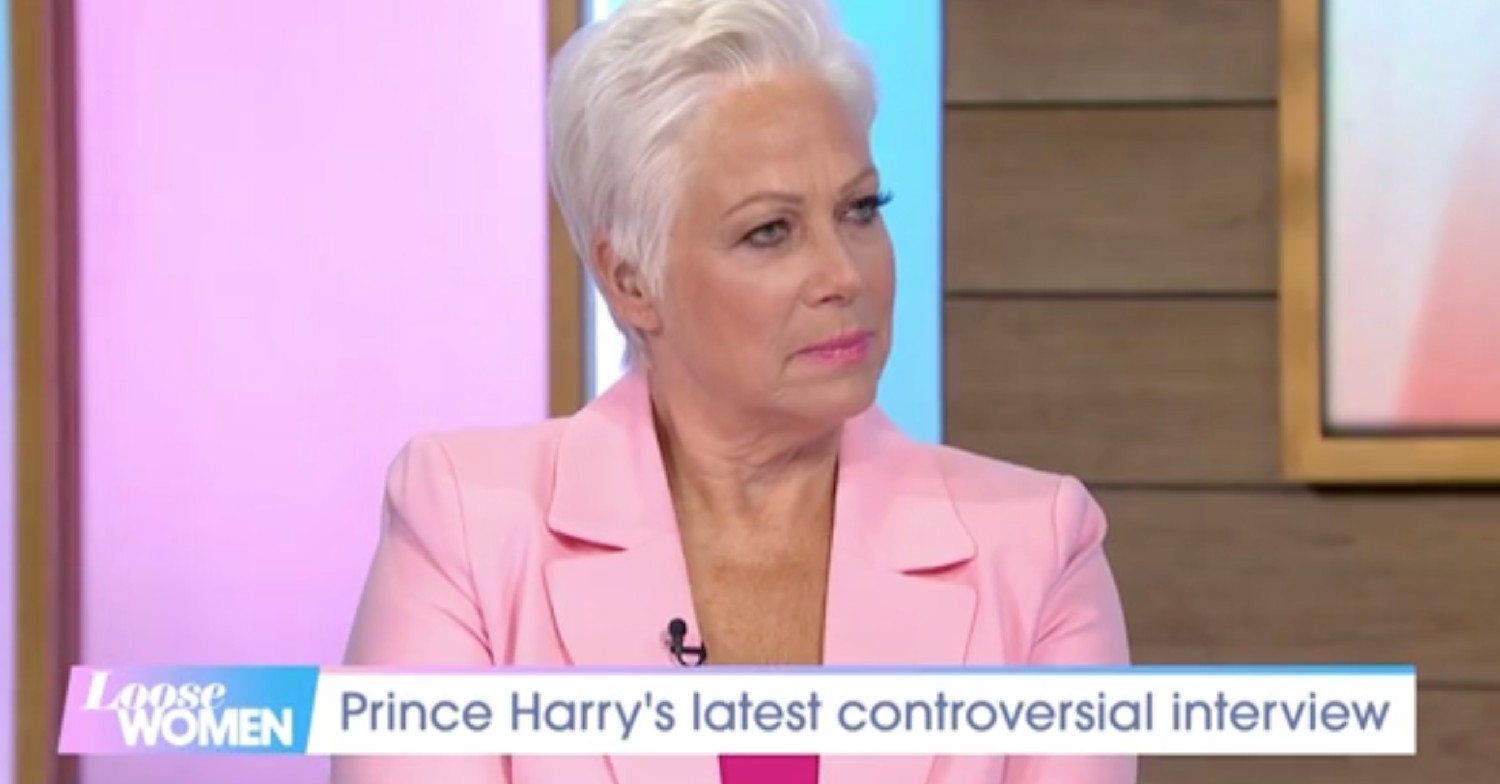 Denise Welch in pink blazer on Loose Women today