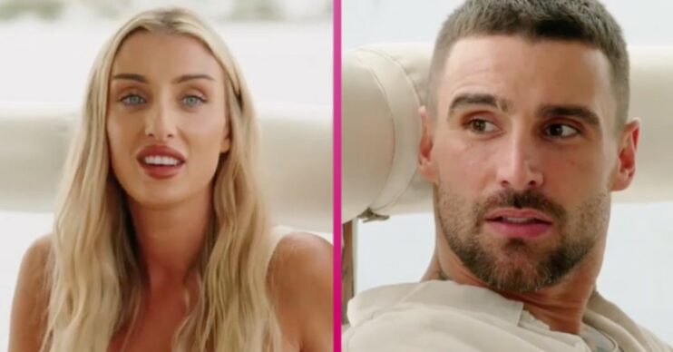 Tamara and Brent frowning on Married At First Sight Australia