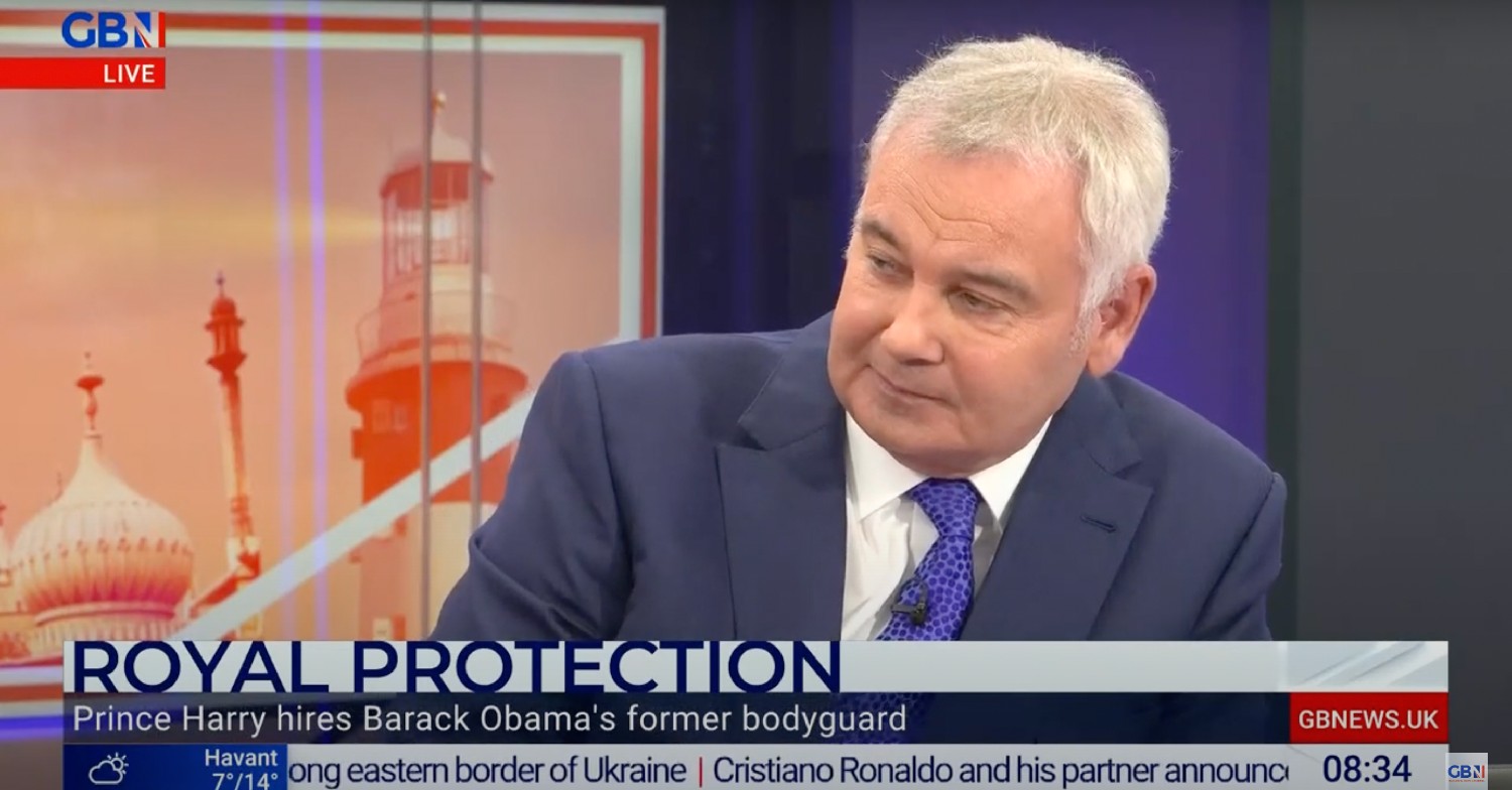 Eamonn Holmes on GB News, discussing Prince Harry