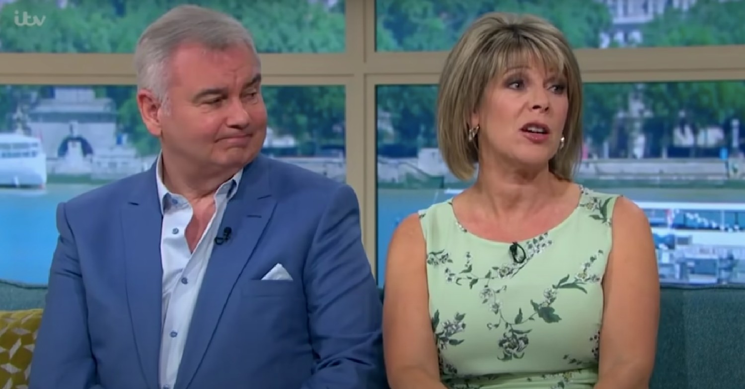 Eamonn Holmes looking at wife Ruth Langsford on This Morning