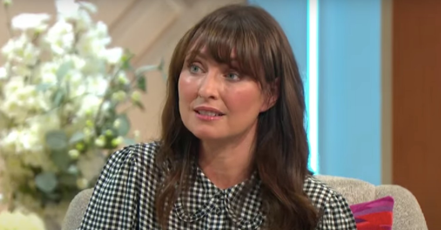 Emma Barton looking concerned on Lorraine