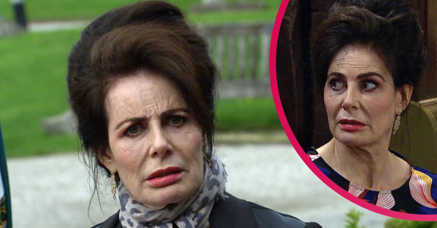 Faith Dingle looking shocked in Emmerdale
