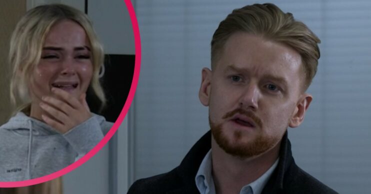 Corrie's Gary looks helpless as grieving Kelly sobs