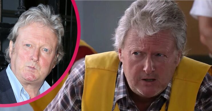 Corrie's Jim McDonald frowning menacingly