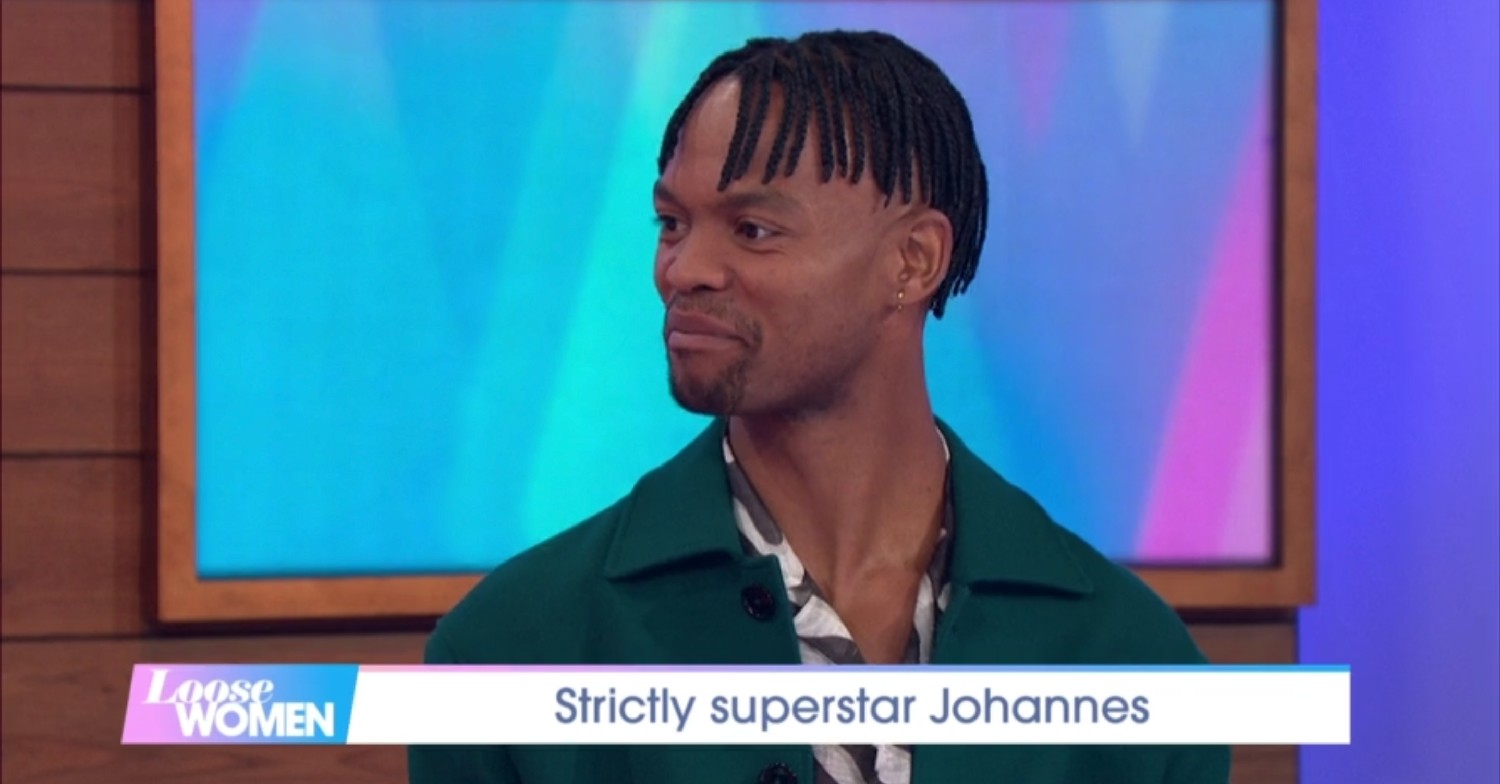 Strictly star Johannes Radebe smiles on Loose Women