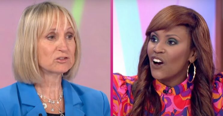 Kelle Bryan and Carol McGiffin on Loose Women today