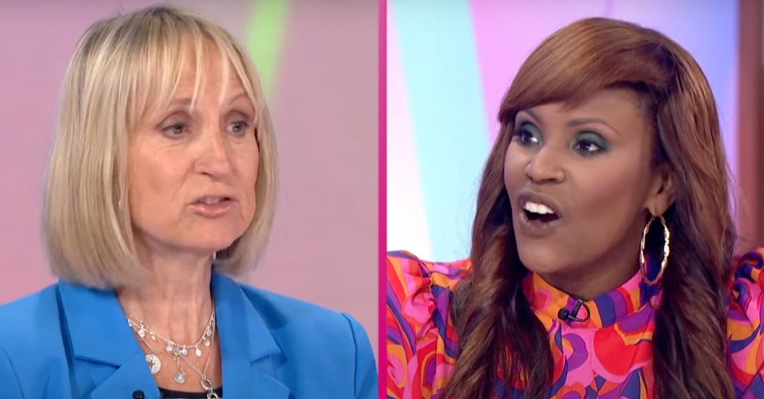 Kelle Bryan and Carol McGiffin on Loose Women today