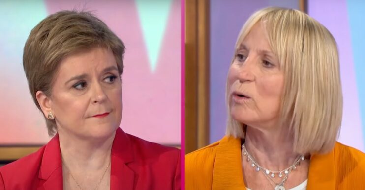 Nicola Sturgeon and Carol McGiffin on Loose Women today