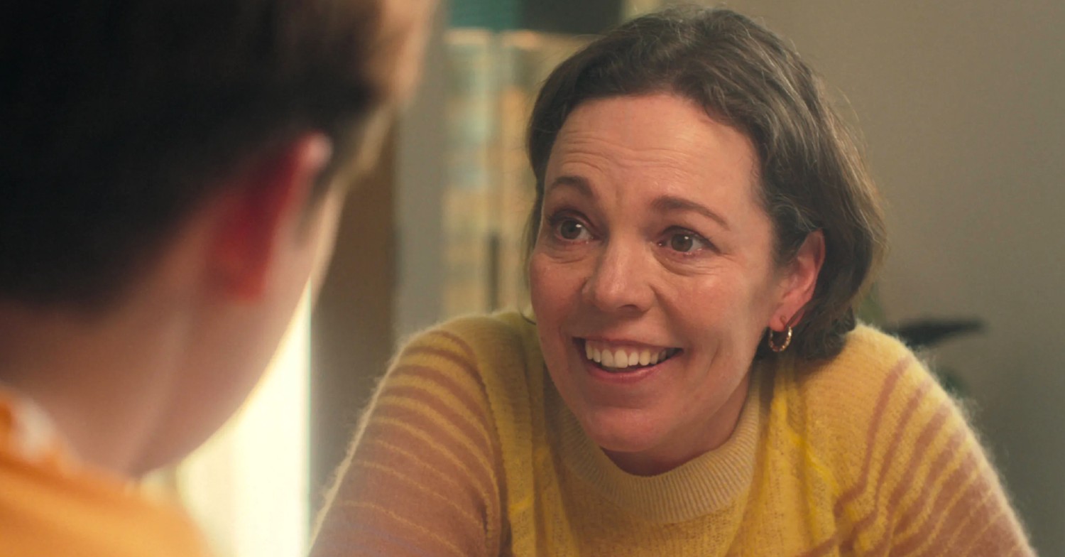 Olivia Colman smiles in Heartstopper