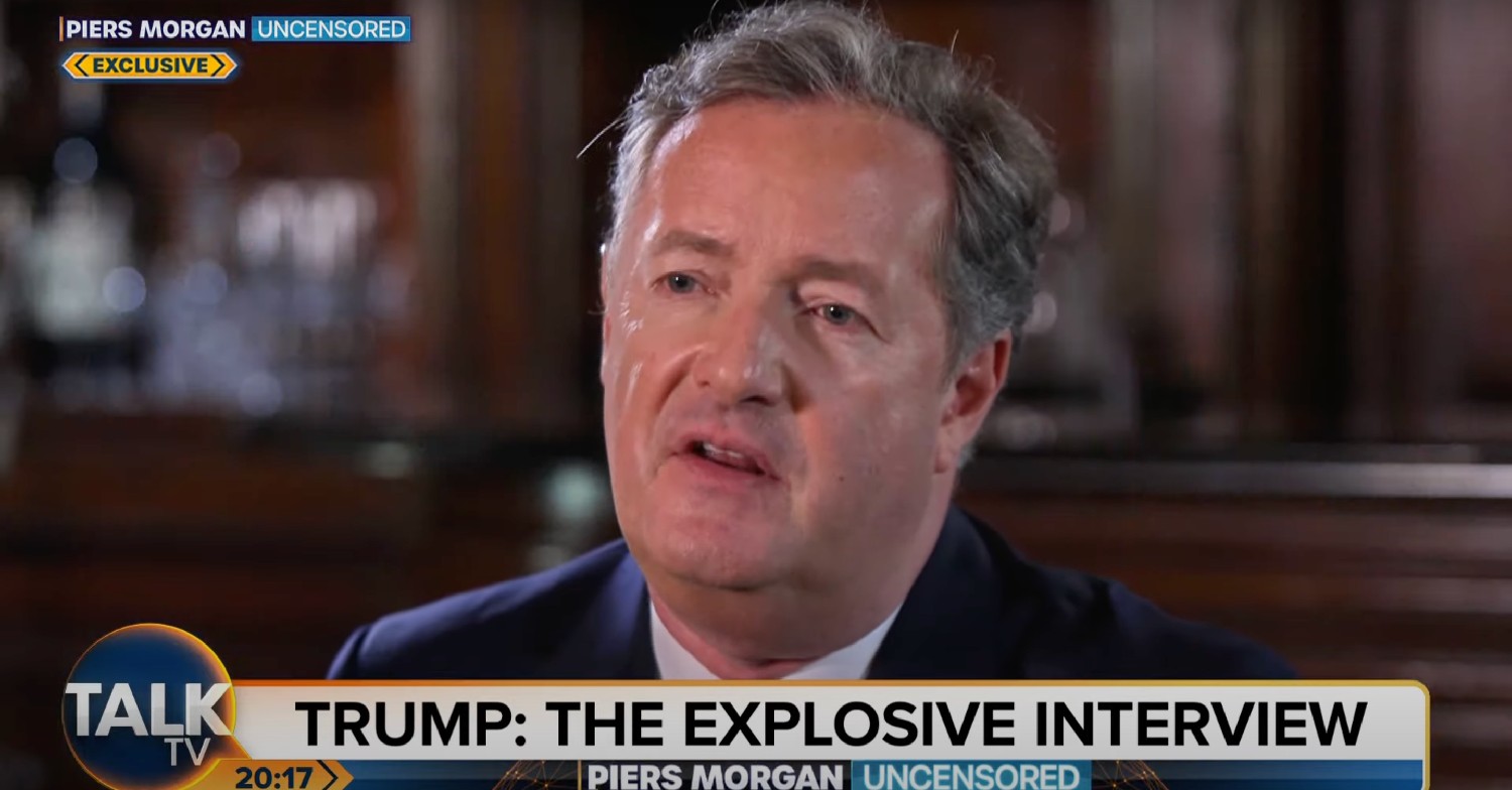 Piers Morgan interviewing on his new show Uncensored 