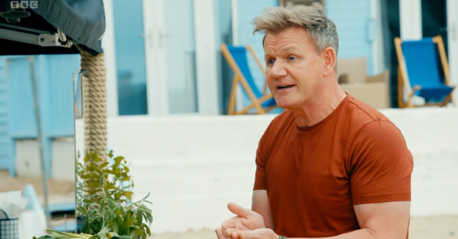 Gordon Ramsay talking in his new BBC show Future Food Stars