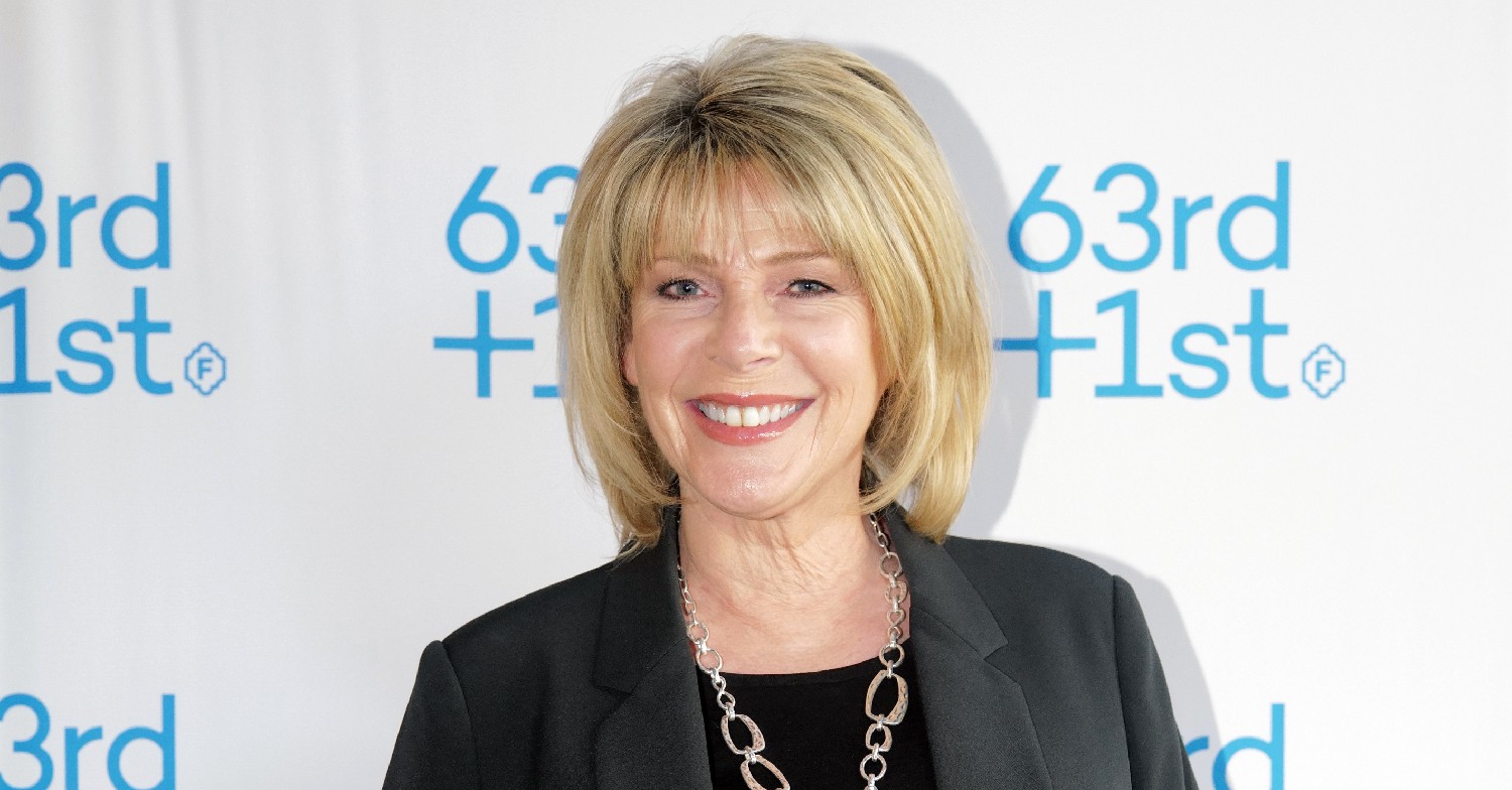 Ruth Langsford smiling to cameras at event