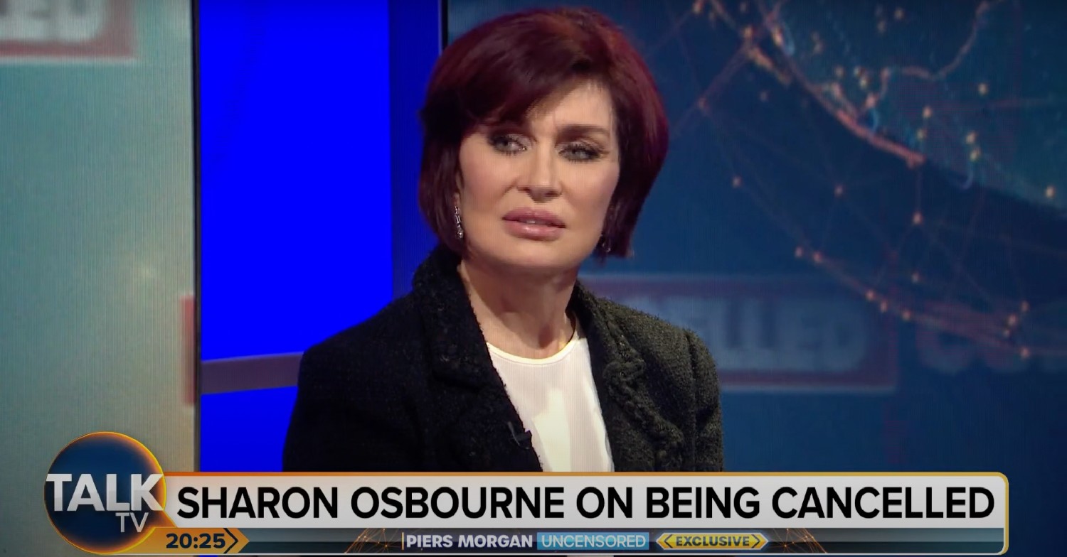 Sharon Osbourne speaking on Piers Morgan Uncensored