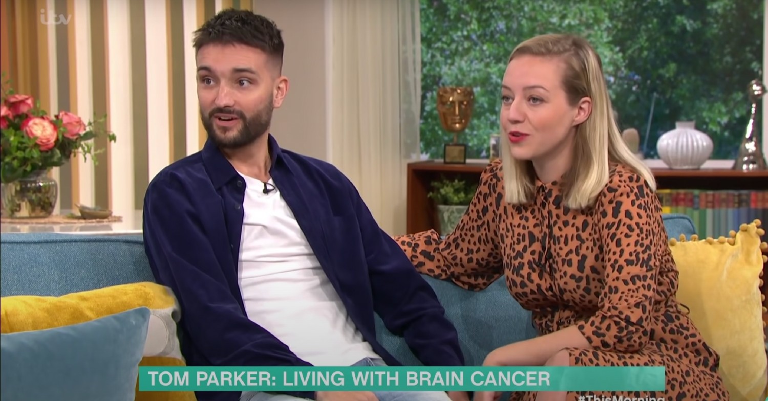 Tom Parker and Kelsey Parker chatting on This Morning