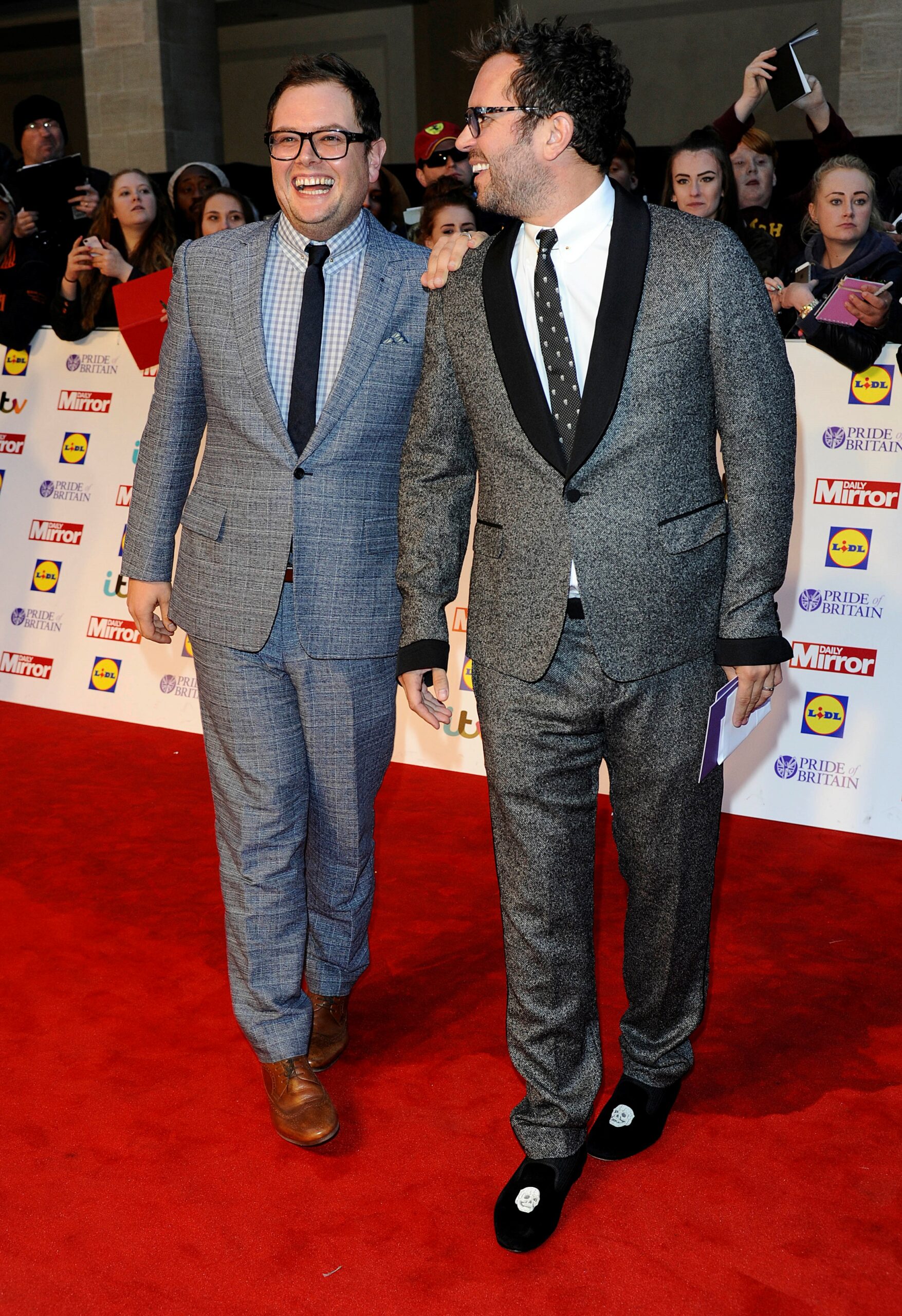 Alan Carr and husband Paul Drayton at NTAs