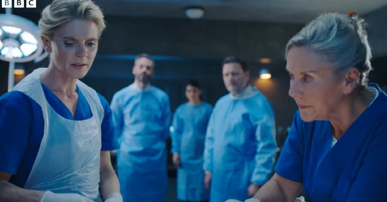 Sam Burton and Emilia Fox on Silent Witness 