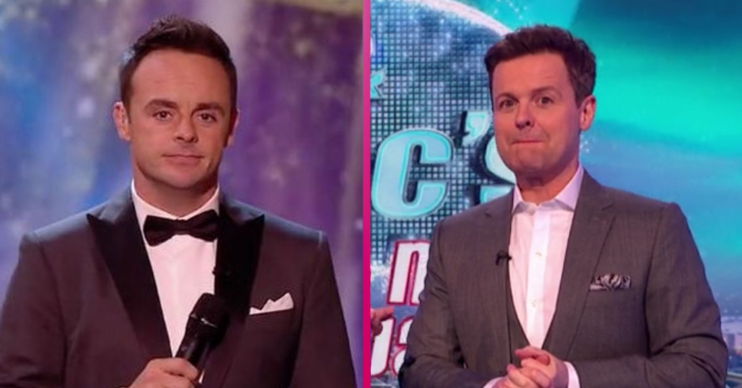 BGT hosts Ant and Dec looking concerned