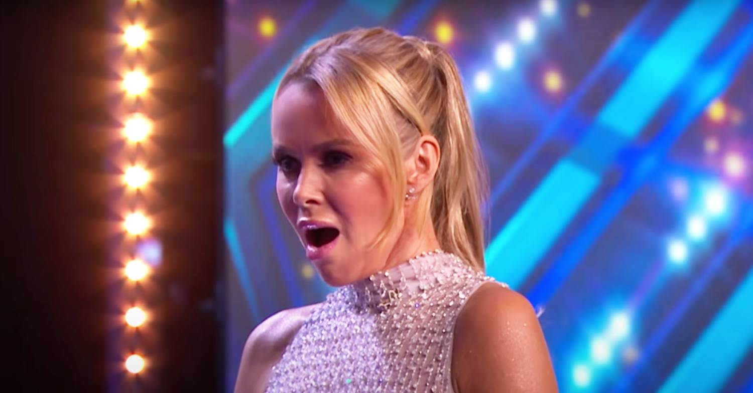 BGT star Amanda Holden looks amazed by Ryland's magic