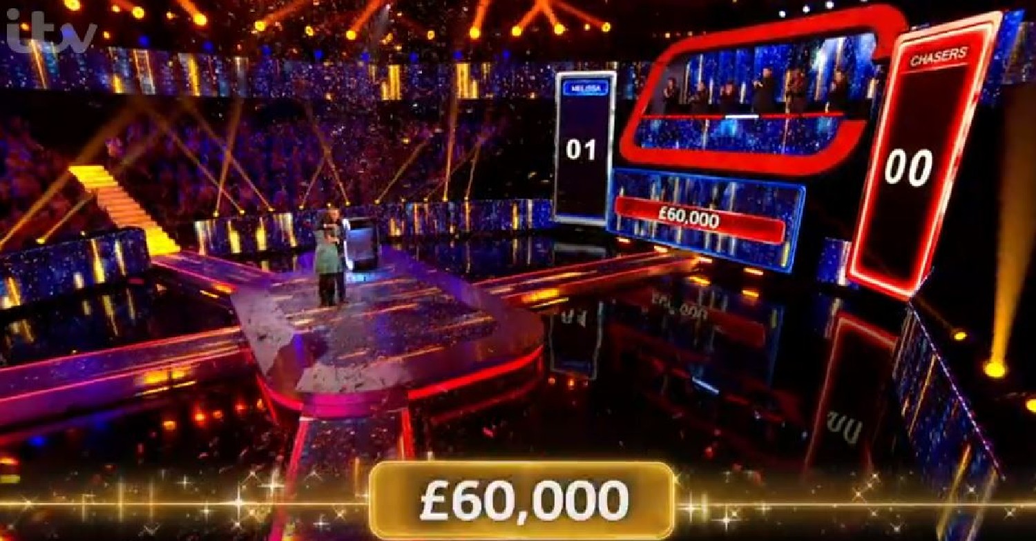 Beat the Chasers 2022 contestant celebrates after winning £60,000 on show