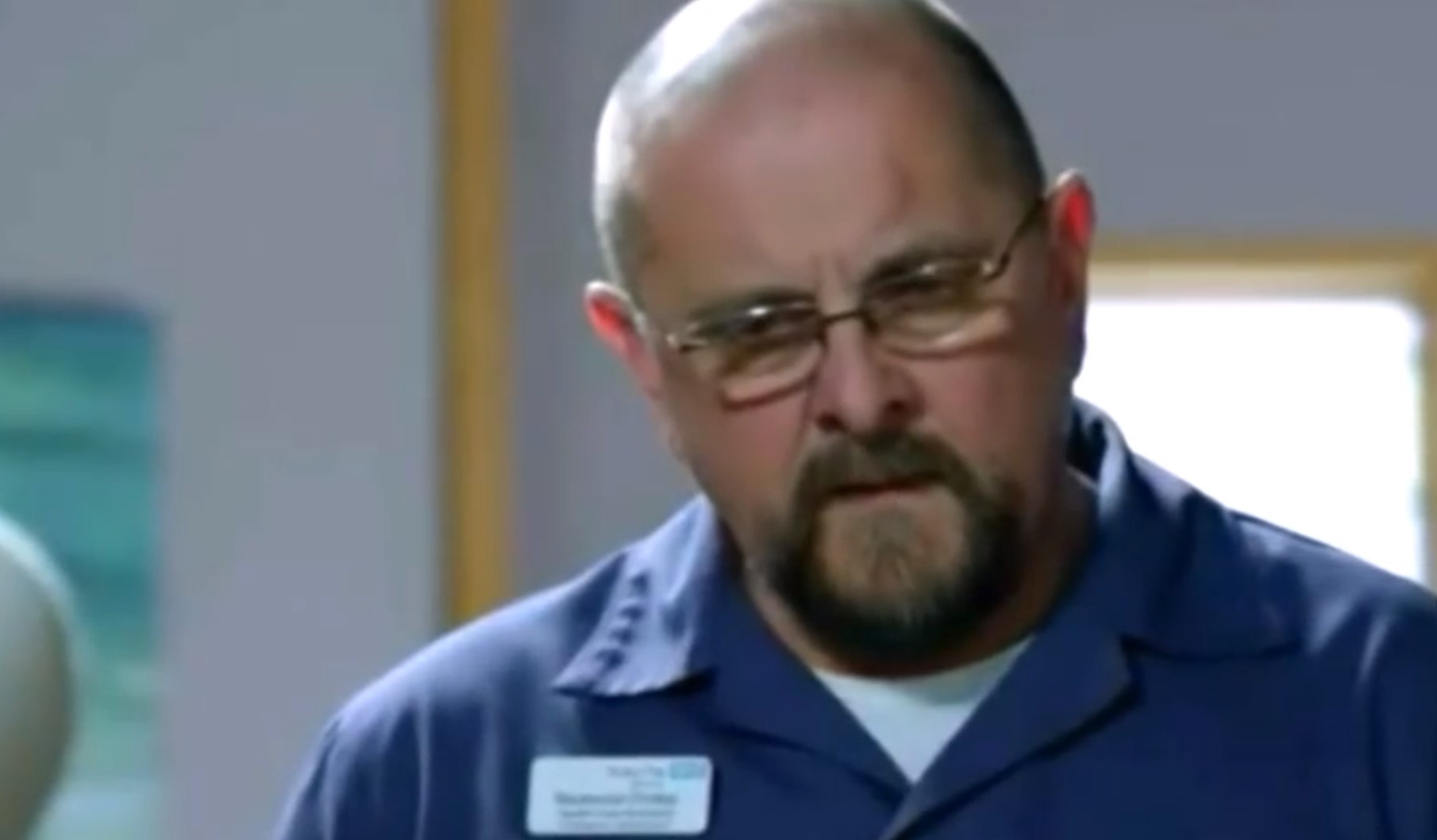 Big Mac looks worried in Casualty