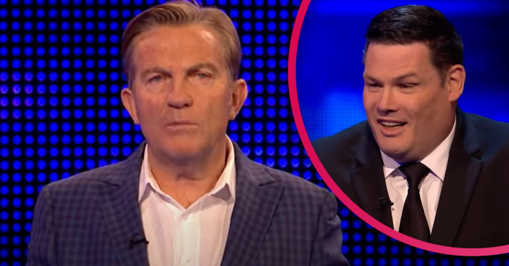 Bradley looking confused on the chase and the Beast smiling