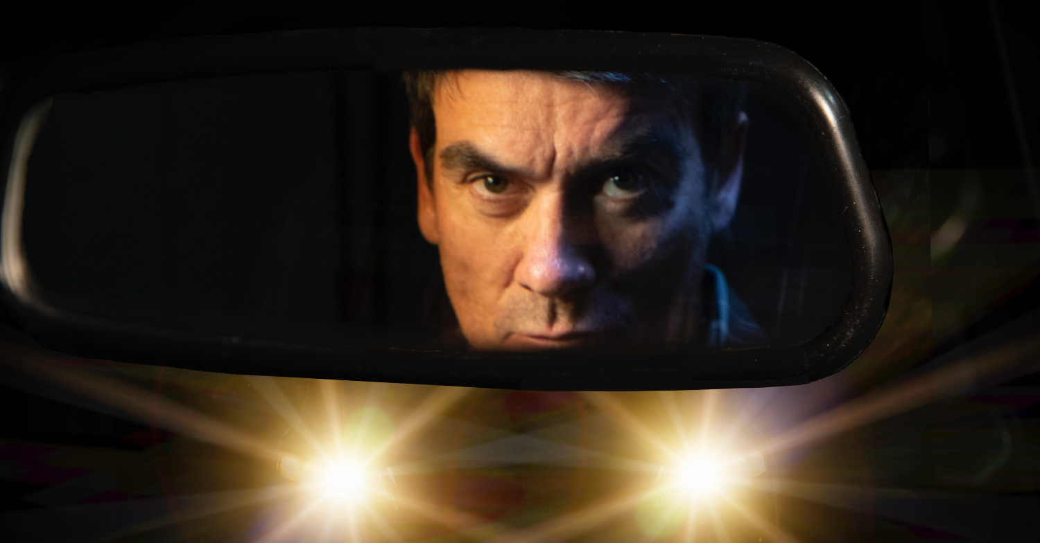 Emmerdale cain in a car looking full of rage