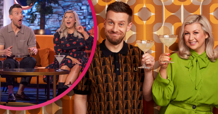 Chris and Rosie Ramsey with a cocktail