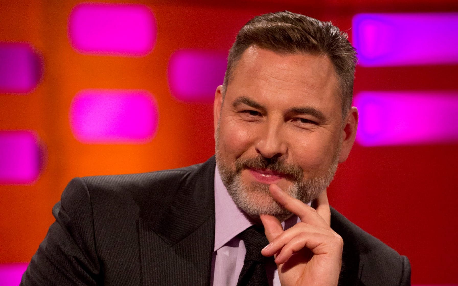 David Walliams smiling on the Graham Norton Show