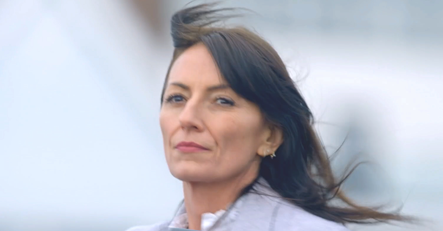 Davina McCall looks serious in Born Without a Trace