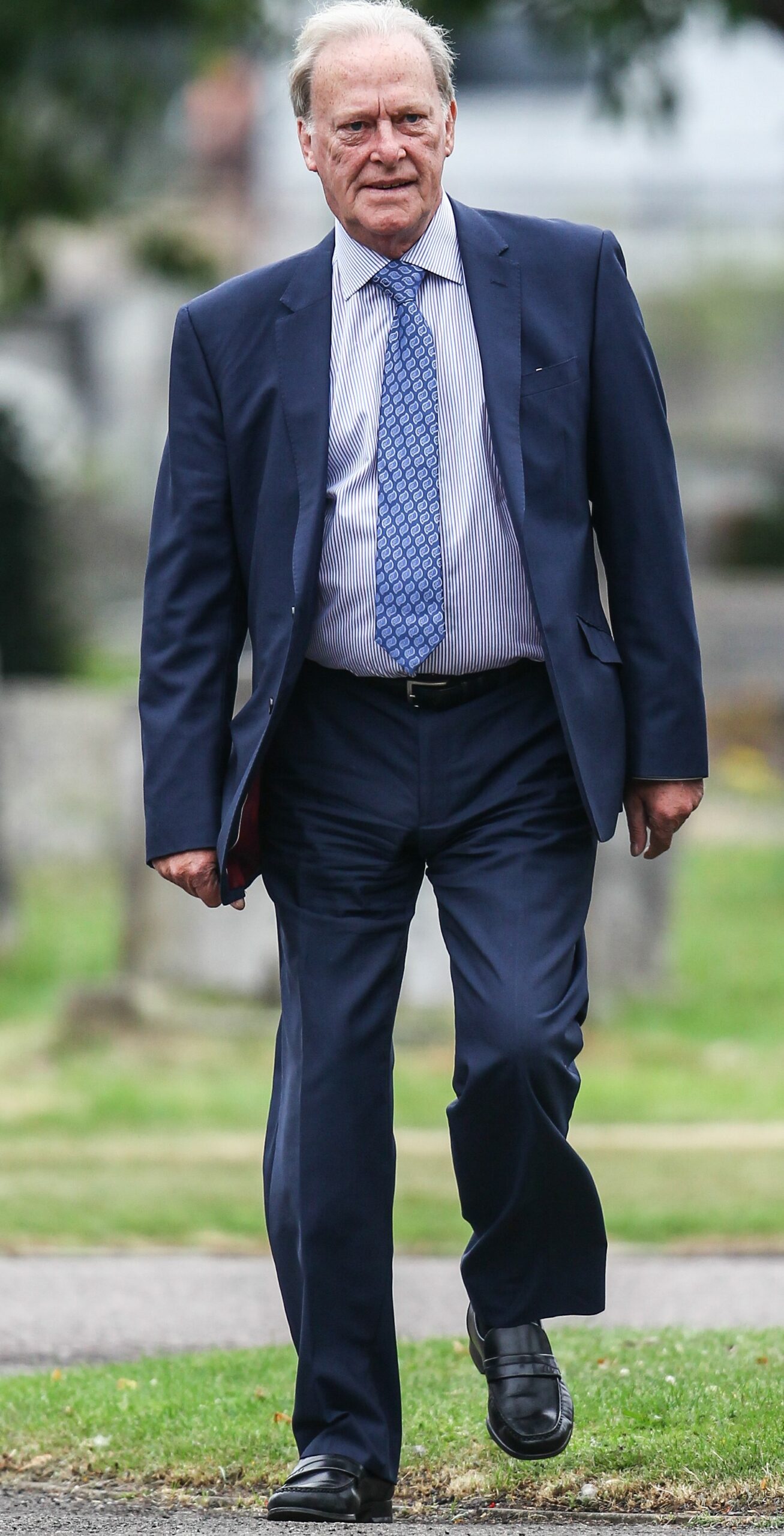 Dennis Waterman at the funeral of his Minder co-star and friend George Cole