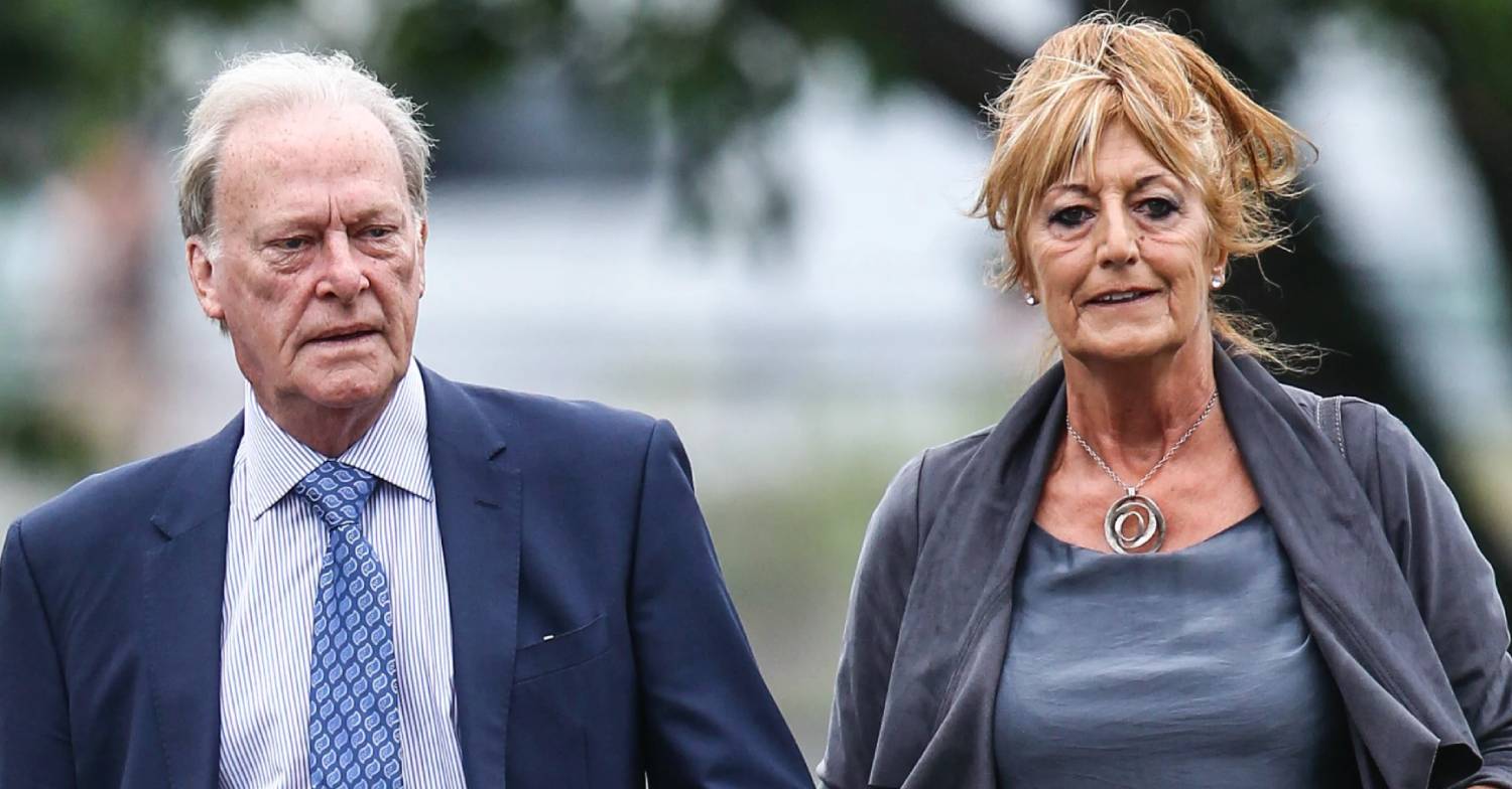 Dennis Waterman with wife Pam Flint