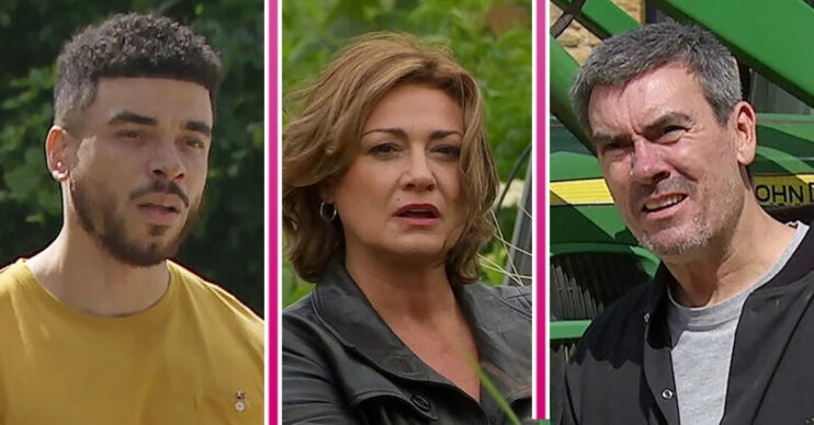 Emmerdale's Nate, Moira, Cain