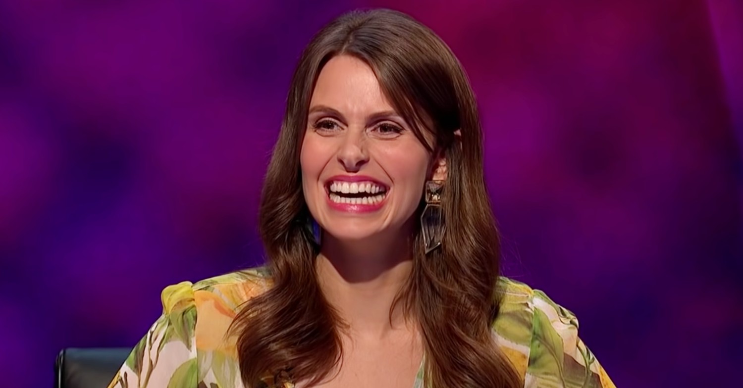 Ellie Taylor smiling on Mock The Week