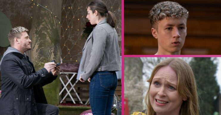 Emmerdale first look David Victoria Noah Vanessa