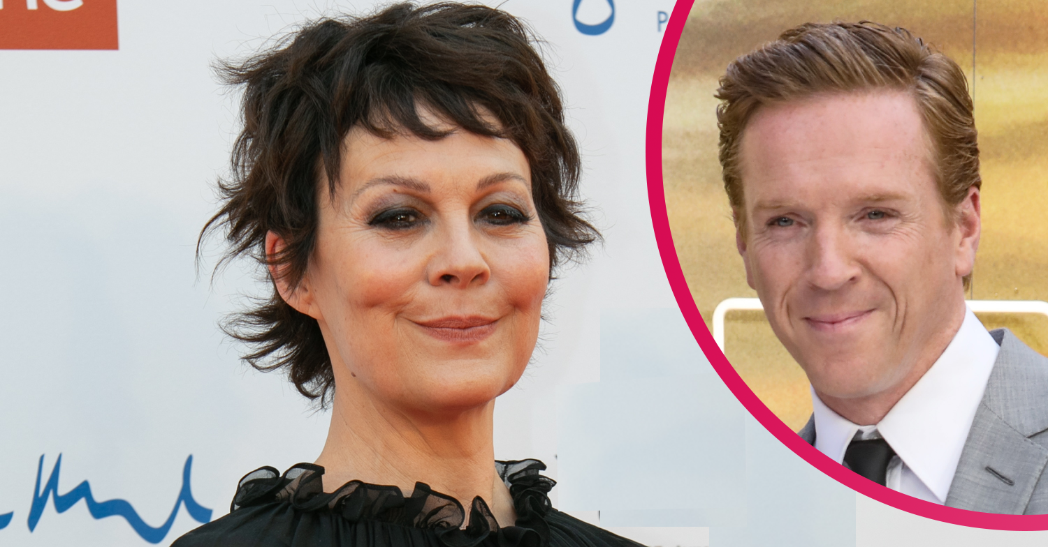 Helen McCrory and husband Damien smiling