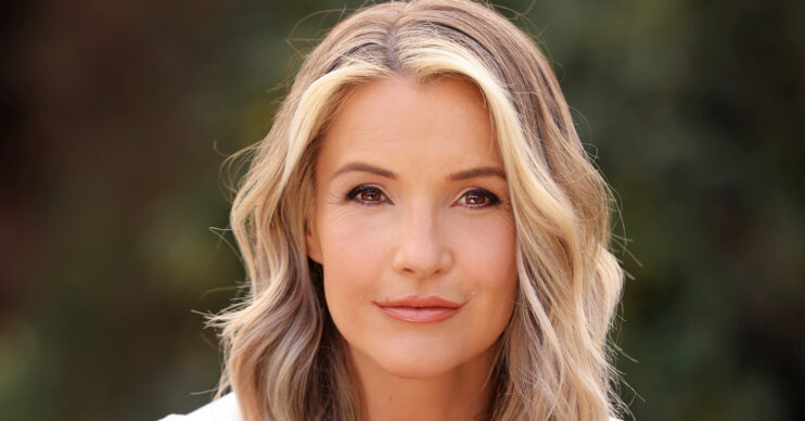 Helen Skelton smiling faintly