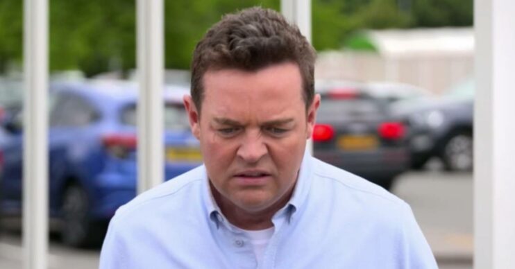 Stephen Mulhern looks disgusted during a game on In For A Penny