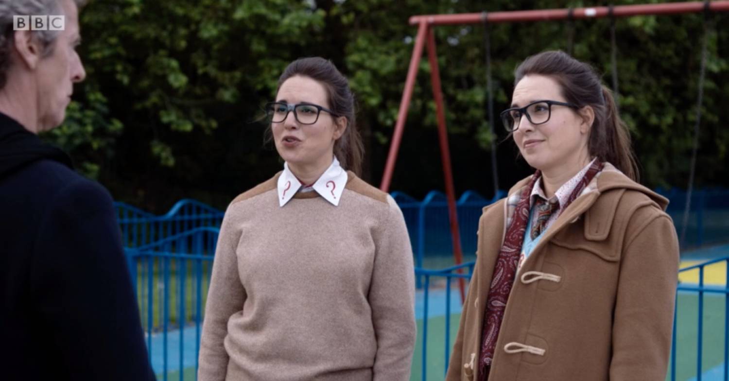 Ingrid Oliver plays Petronella Osgood in Doctor Who with Peter Capaldi... and herself!