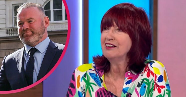 Wayne Rooney arriving at court and Janet Street Porter speaking on Loose Women today