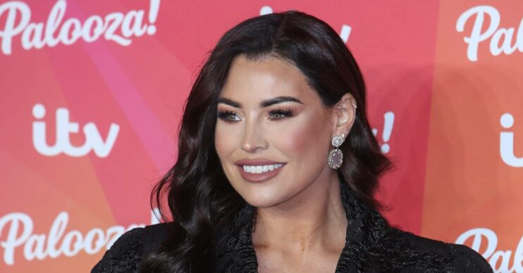 Jessica Wright smiling on the red carpet