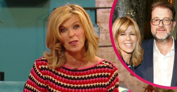 Kate Garraway smiling with her husband Derek Draper