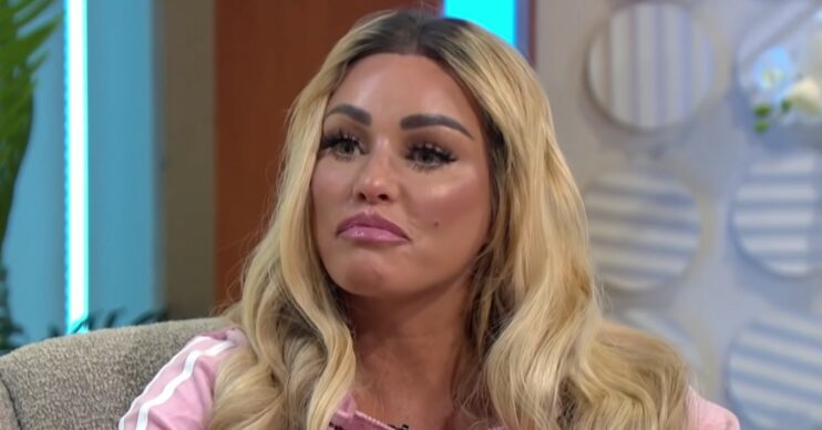 Katie Price before her court appearance on Lorraine